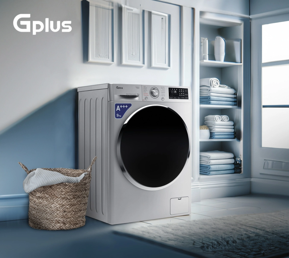 لباسشویی 9 کیلو جی پلاس مدل GWM-M990W